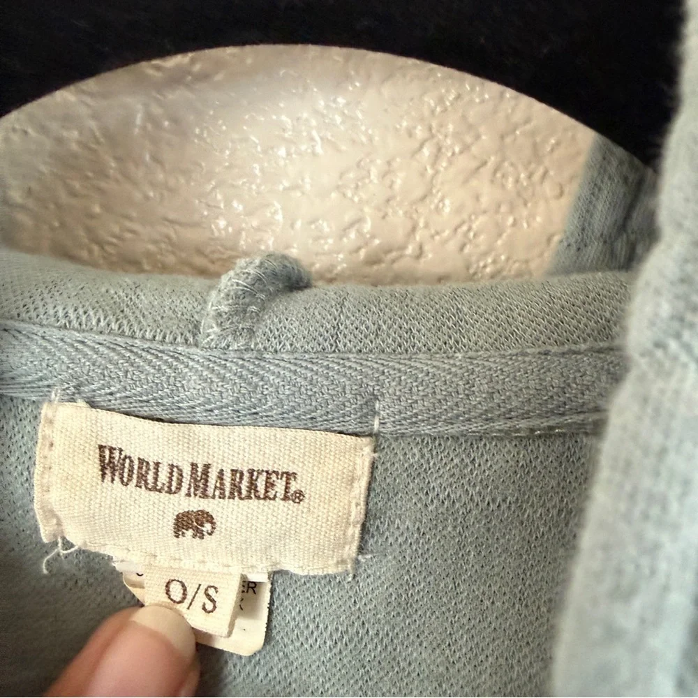 World‎ Market Light Blue One Size Jacket